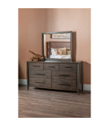 5PC Queen Size Poster Bed Set – Contemporary Style in Deep Rich Black | Koko Collection by Modus Furniture