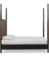5PC Queen Size Poster Bed Set – Contemporary Style in Deep Rich Black | Koko Collection by Modus Furniture