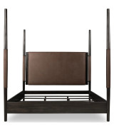 5PC Queen Size Poster Bed Set – Contemporary Style in Deep Rich Black | Koko Collection by Modus Furniture