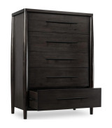 5PC Queen Size Poster Bed Set – Contemporary Style in Deep Rich Black | Koko Collection by Modus Furniture