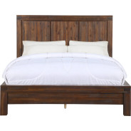 5-Piece Full-Size Bedroom Set – Rustic Modern Style in Brick Brown Finish | Meadow Collection by Modus Furniture