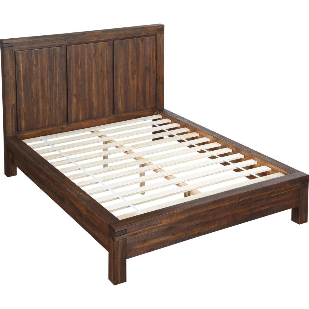 5-Piece Full-Size Bedroom Set – Rustic Modern Style in Brick Brown Finish | Meadow Collection by Modus Furniture