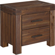5-Piece Full-Size Bedroom Set – Rustic Modern Style in Brick Brown Finish | Meadow Collection by Modus Furniture