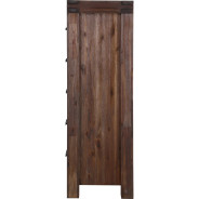 5-Piece Full-Size Bedroom Set – Rustic Modern Style in Brick Brown Finish | Meadow Collection by Modus Furniture