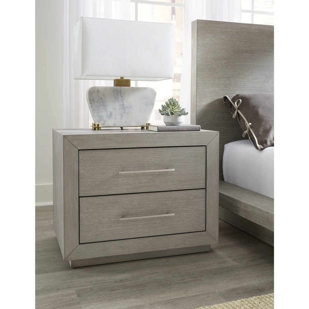 5Pc Full Size Bedroom Set in Light Gray – Rustic Modern Melbourne Collection by Modus Furniture