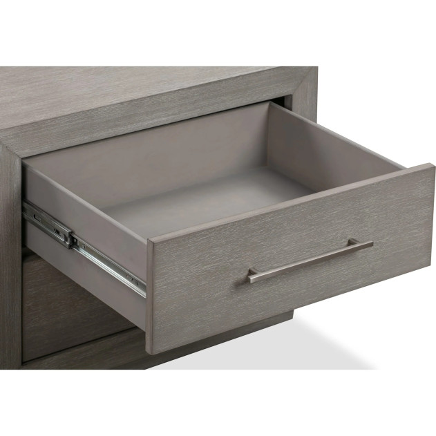 5Pc Full Size Bedroom Set in Light Gray – Rustic Modern Melbourne Collection by Modus Furniture