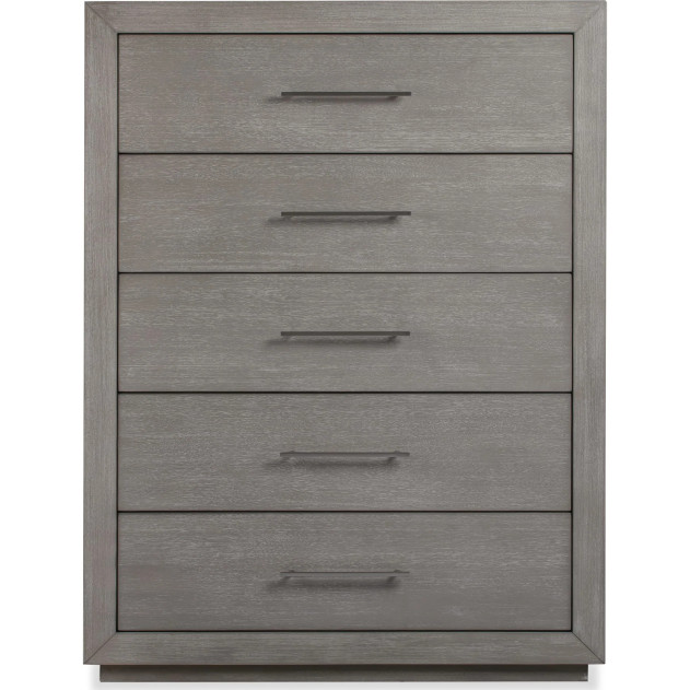5Pc Full Size Bedroom Set in Light Gray – Rustic Modern Melbourne Collection by Modus Furniture