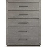 5Pc Full Size Bedroom Set in Light Gray – Rustic Modern Melbourne Collection by Modus Furniture