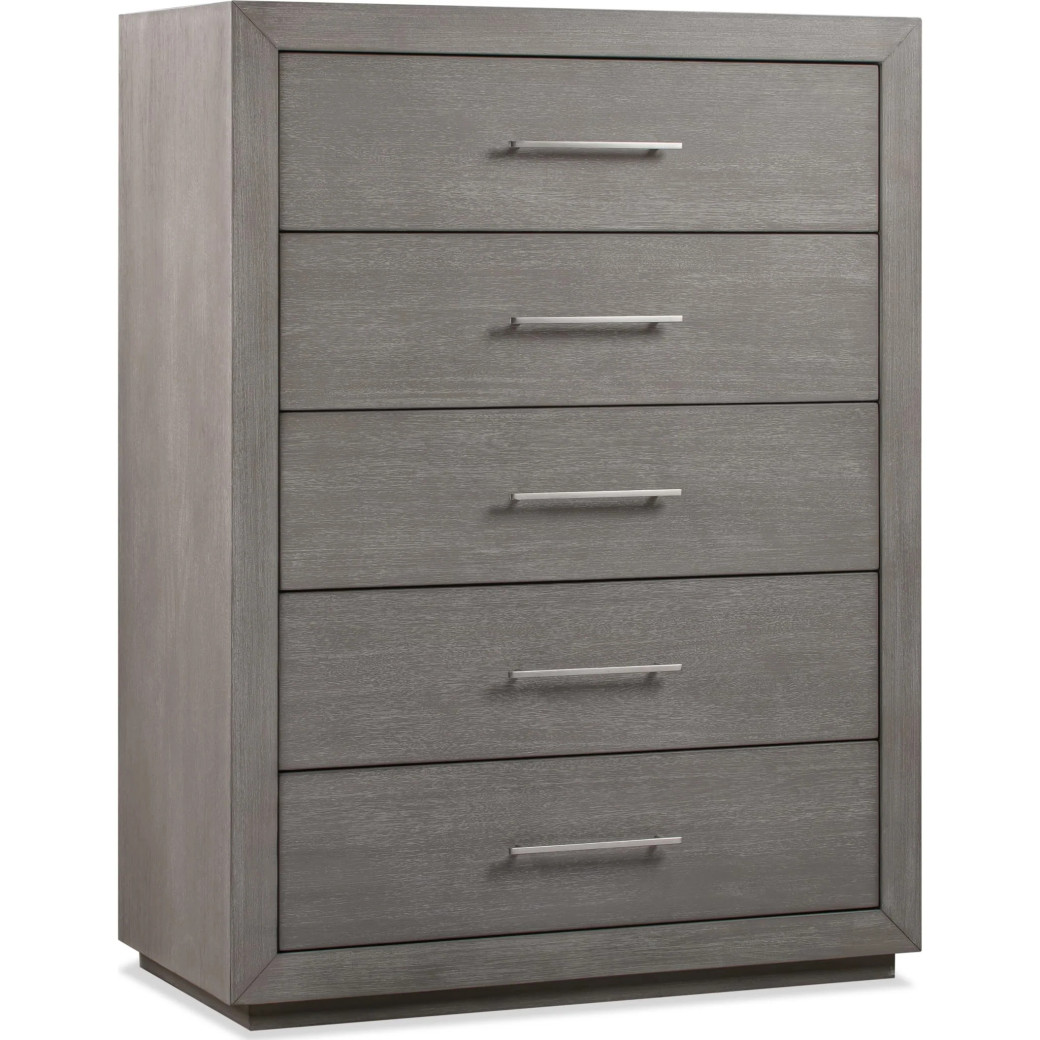 5Pc Full Size Bedroom Set in Light Gray – Rustic Modern Melbourne Collection by Modus Furniture
