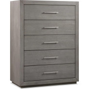 5Pc Full Size Bedroom Set in Light Gray – Rustic Modern Melbourne Collection by Modus Furniture