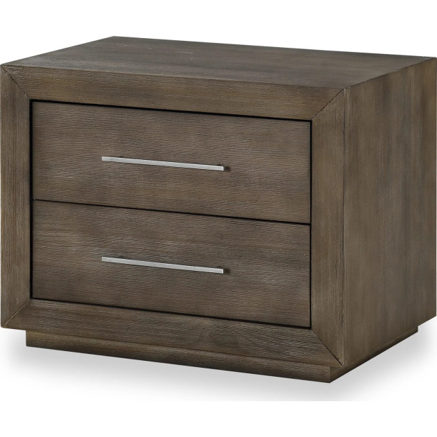 5PC Full Size Bedroom Set Rustic Modern Style in Dark Pine .Melbourne Collection By Modus Furniture