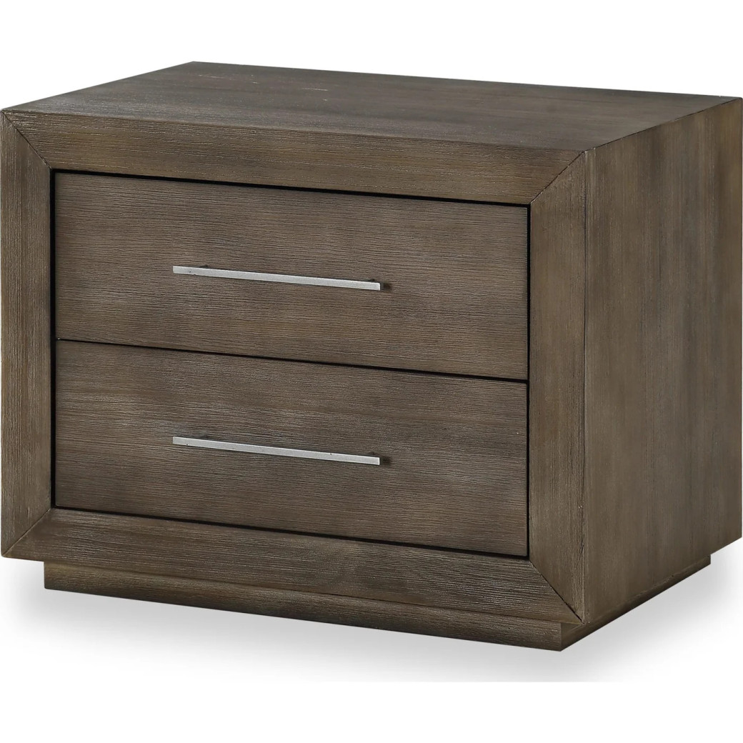 5PC Full Size Bedroom Set Rustic Modern Style in Dark Pine .Melbourne Collection By Modus Furniture