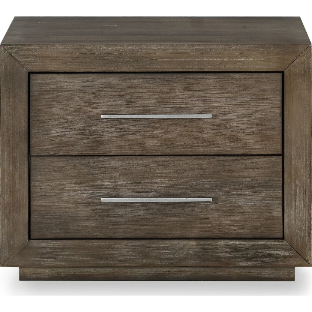 5PC Full Size Bedroom Set Rustic Modern Style in Dark Pine .Melbourne Collection By Modus Furniture