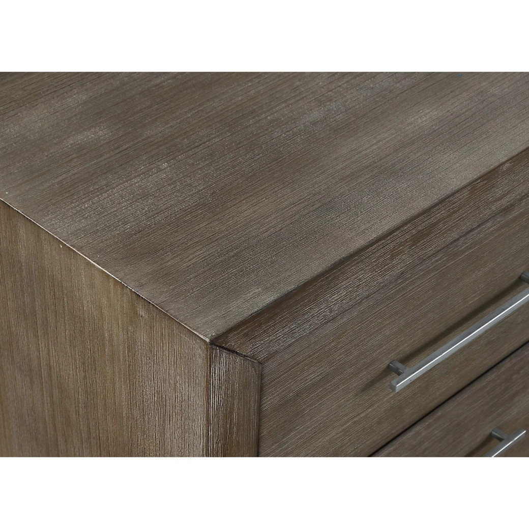 5PC Full Size Bedroom Set Rustic Modern Style in Dark Pine .Melbourne Collection By Modus Furniture
