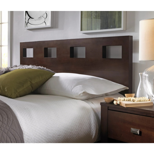5Pc Full Size Bedroom Set in Chocolate Brown – Contemporary Riva Collection by Modus Furniture