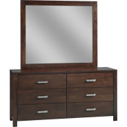 5Pc Full Size Bedroom Set in Chocolate Brown – Contemporary Riva Collection by Modus Furniture