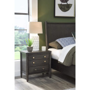 5-Piece Queen Bedroom Set – Rockport Collection Modern Farmhouse Style in Yin & Turtle Dove Linen by Modus Furniture