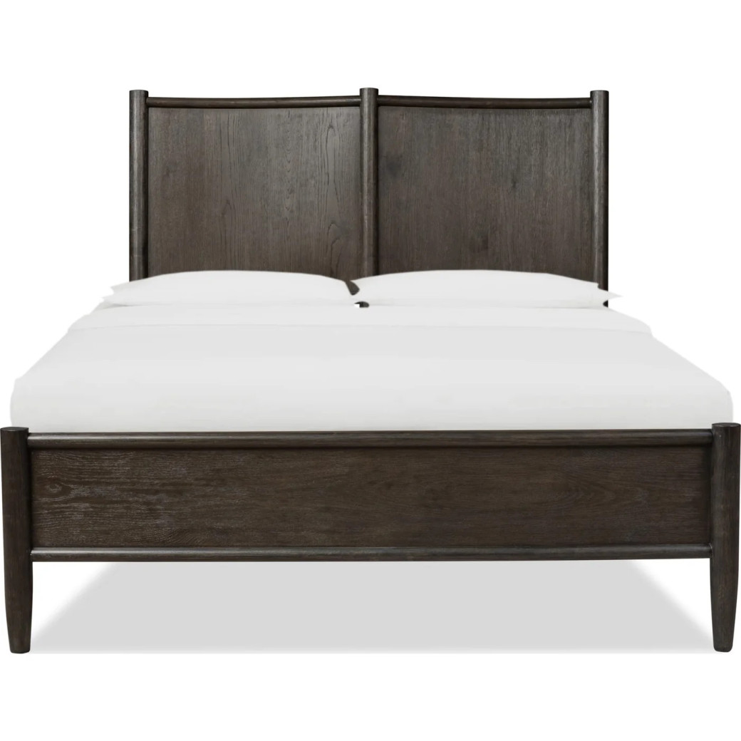 5-Piece Queen Bedroom Set – Rockport Collection Modern Farmhouse Style in Yin & Turtle Dove Linen by Modus Furniture