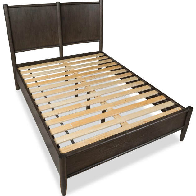 5-Piece Queen Bedroom Set – Rockport Collection Modern Farmhouse Style in Yin & Turtle Dove Linen by Modus Furniture