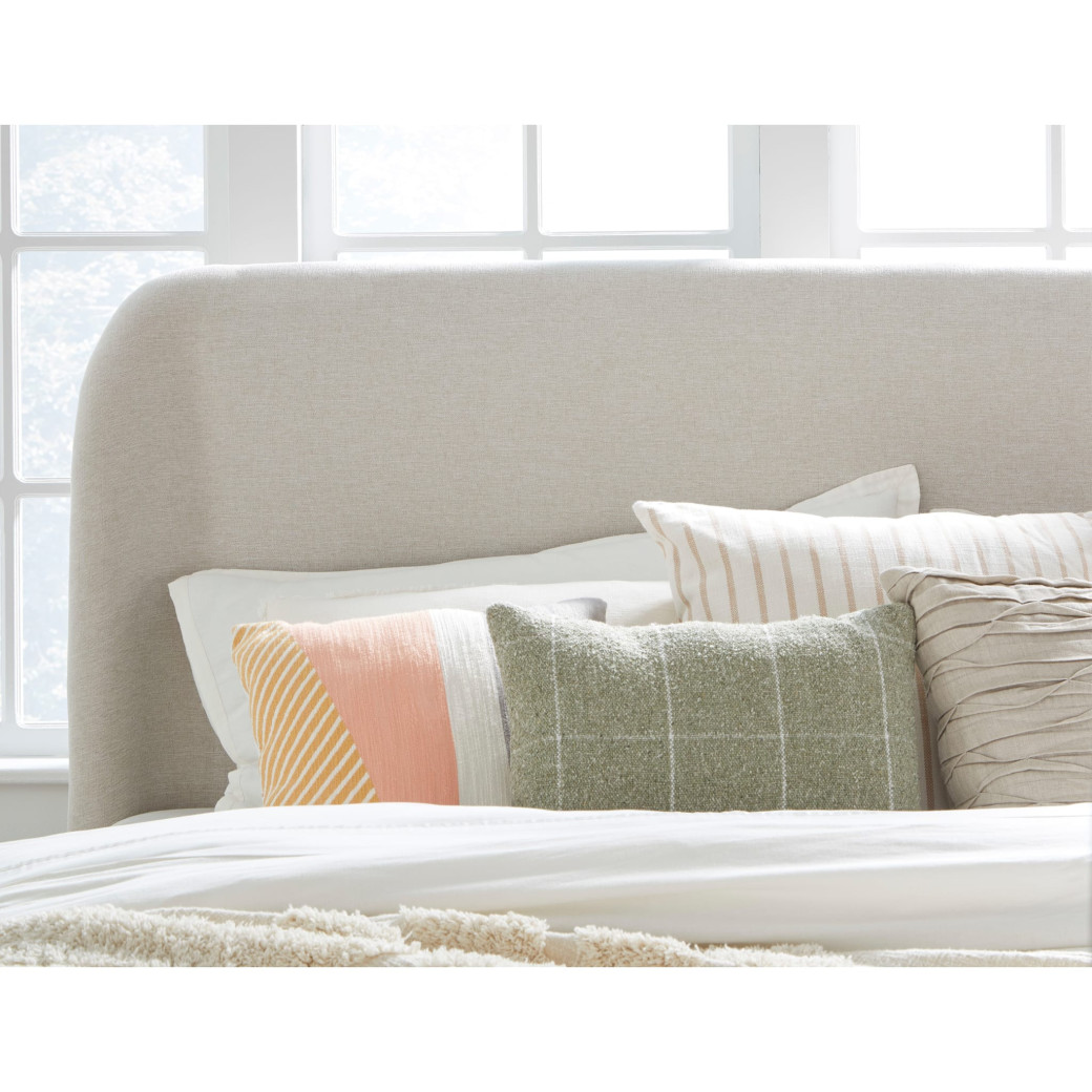 5-Piece Full Upholstered Platform Bed Set – Penny Collection Contemporary Style by Modus Furniture