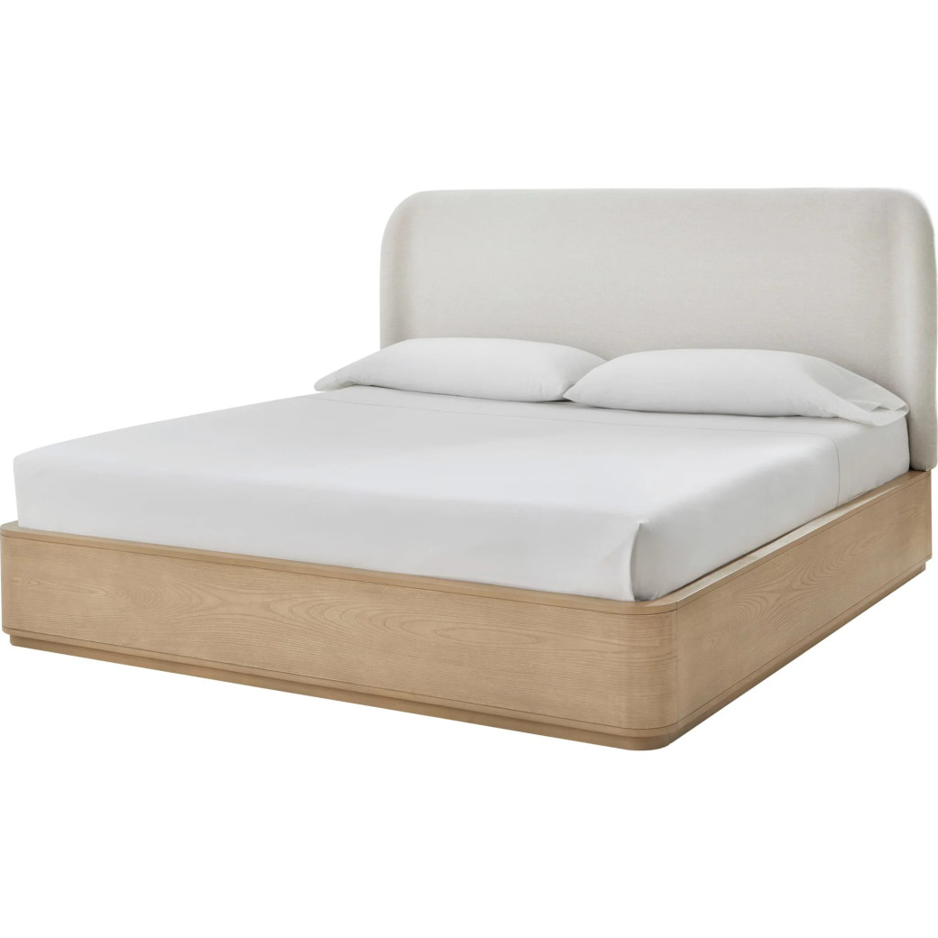 5-Piece Full Upholstered Platform Bed Set – Penny Collection Contemporary Style by Modus Furniture