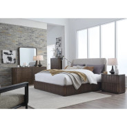 5-Piece Full Fluted Bedroom Set – Penny Collection Contemporary Style by Modus Furniture