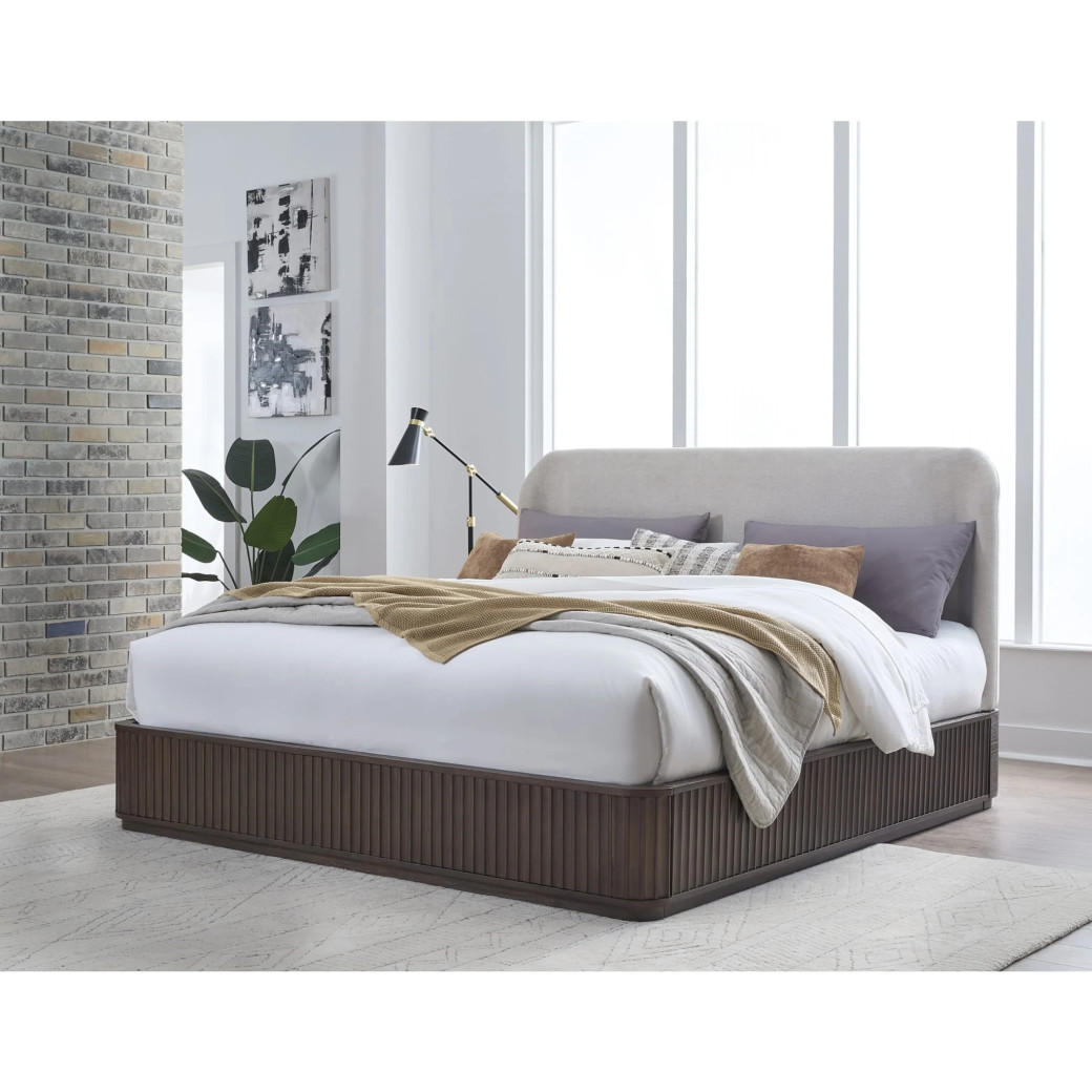 5-Piece Full Fluted Bedroom Set – Penny Collection Contemporary Style by Modus Furniture