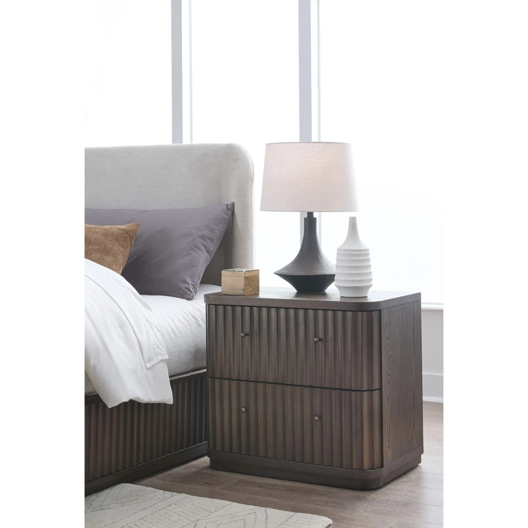 5-Piece Full Fluted Bedroom Set – Penny Collection Contemporary Style by Modus Furniture