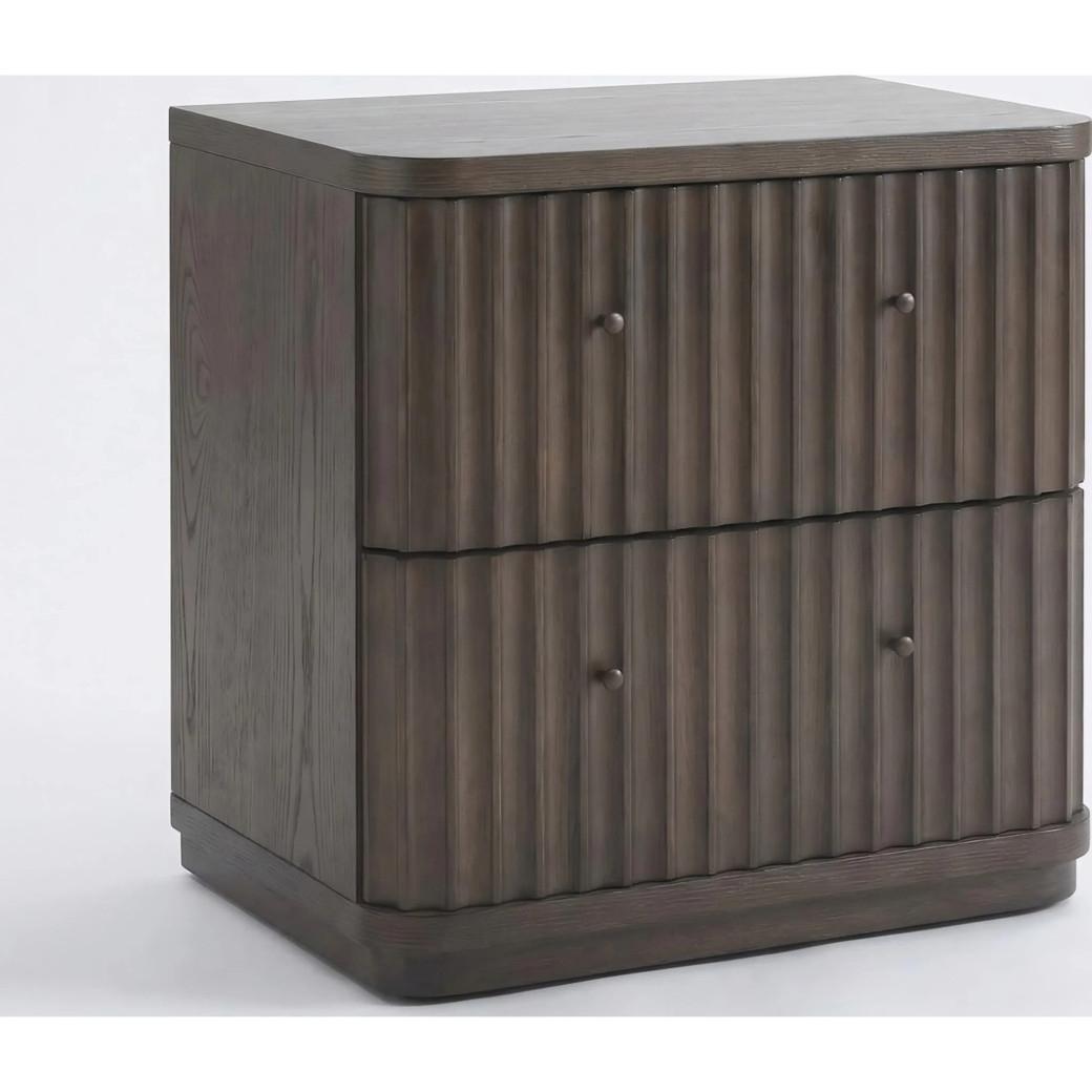 5-Piece Full Fluted Bedroom Set – Penny Collection Contemporary Style by Modus Furniture