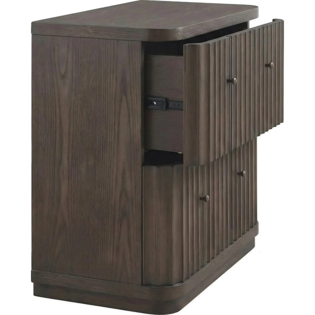 5-Piece Full Fluted Bedroom Set – Penny Collection Contemporary Style by Modus Furniture