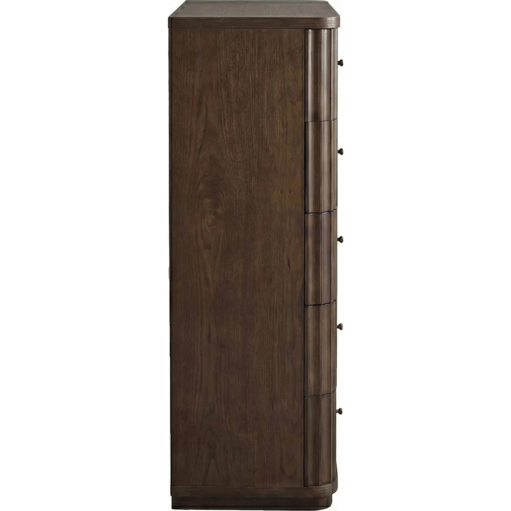 5-Piece Full Fluted Bedroom Set – Penny Collection Contemporary Style by Modus Furniture