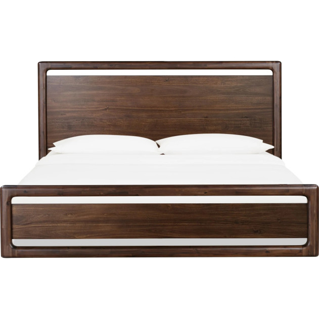 5-Piece Full Bedroom Set – Sol Collection Contemporary Style in Brown Spice Finish by Modus Furniture