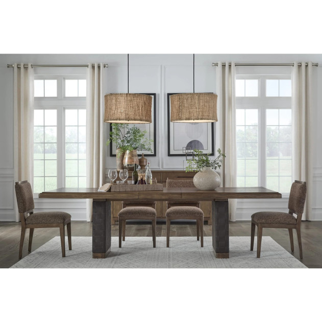 Arden 7-Piece Mid-Century Modern Dining Set – Table & 6 Chairs by Modus Furniture