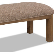 Arden 6-Piece Mid-Century Modern Dining Set – 84/102" Extending Table, 4 Upholstered Chairs & Bench by Modus Furniture