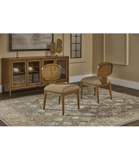 Carlisle 6-Piece Farmhouse Dining Set – Leg Dining Table, 2 Arm Chairs, 2 Side Chairs & Bench by Modus Furniture