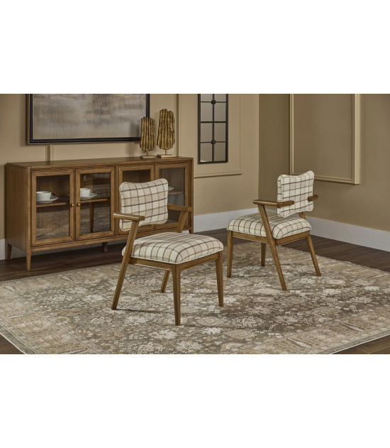 Carlisle 6-Piece Farmhouse Dining Set – Leg Dining Table, 2 Arm Chairs, 2 Side Chairs & Bench by Modus Furniture