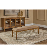 Carlisle 6-Piece Farmhouse Dining Set – Leg Dining Table, 2 Arm Chairs, 2 Side Chairs & Bench by Modus Furniture