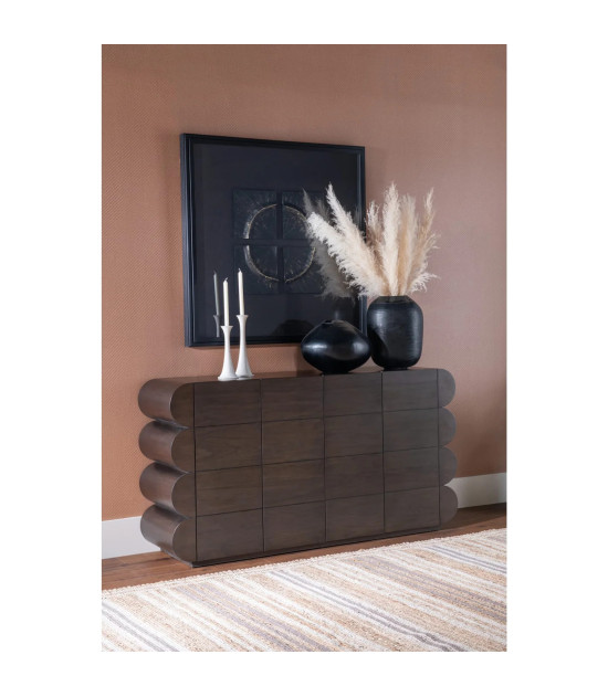 Mataranka 4-Door Sideboard – Walnut, Bistre Finish by Modus Furniture