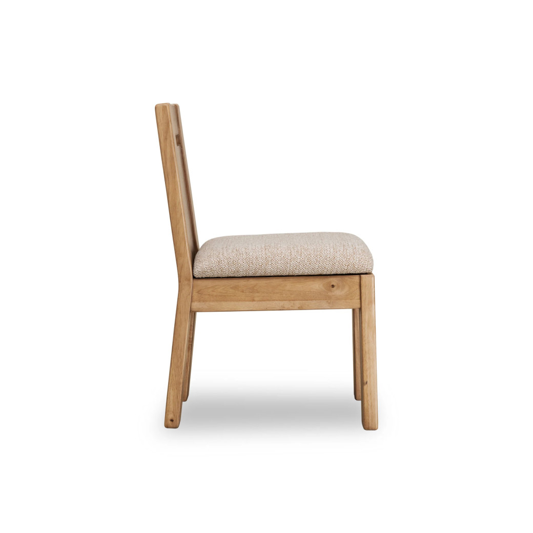 Nia 6-Piece Transitional Dining Set – Rectangular Acacia Wood Table, 4 Chairs & Bench, Lioness Finish by Modus Furniture