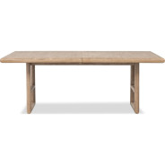 Dorsey 7-Piece Contemporary Dining Set – Table & 6 Chairs, Light Brown Finish by Modus Furniture