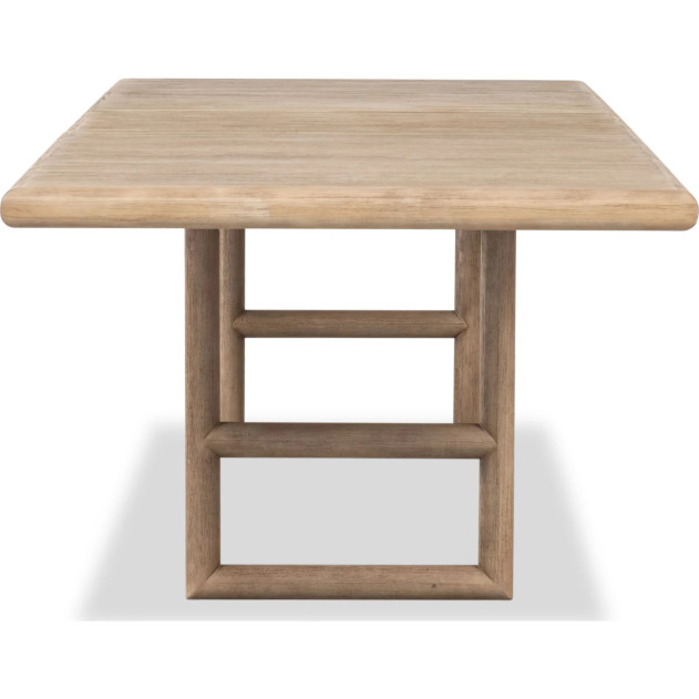 Dorsey 7-Piece Contemporary Dining Set – Table & 6 Chairs, Light Brown Finish by Modus Furniture