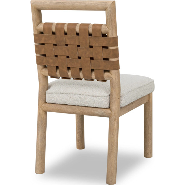Dorsey 7-Piece Contemporary Dining Set – Table & 6 Chairs, Light Brown Finish by Modus Furniture