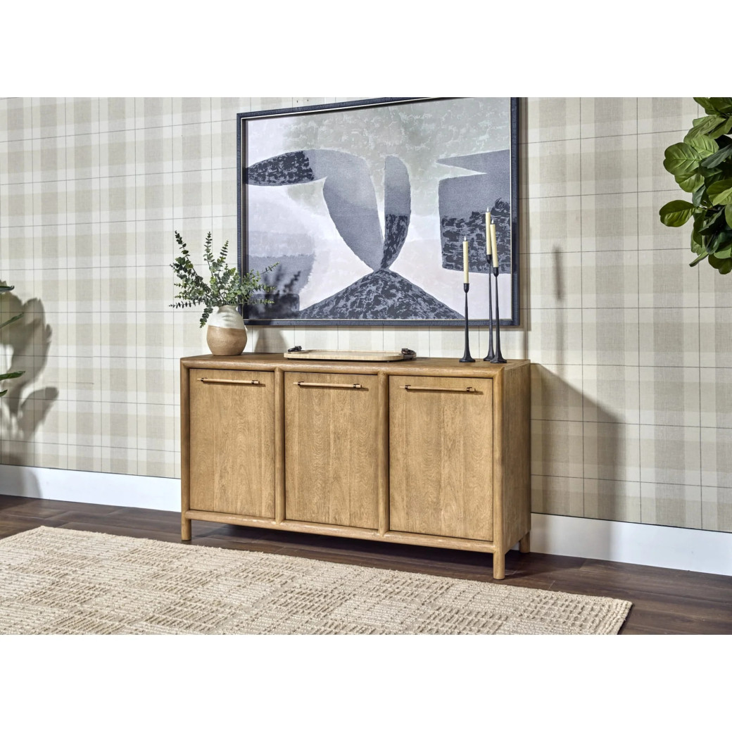 Dorsey 7-Piece Contemporary Dining Set – Table & 6 Chairs, Light Brown Finish by Modus Furniture
