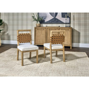 Dorsey 6-Piece Contemporary Dining Set – Table, 4 Chairs & Bench, Light Brown Finish by Modus Furniture