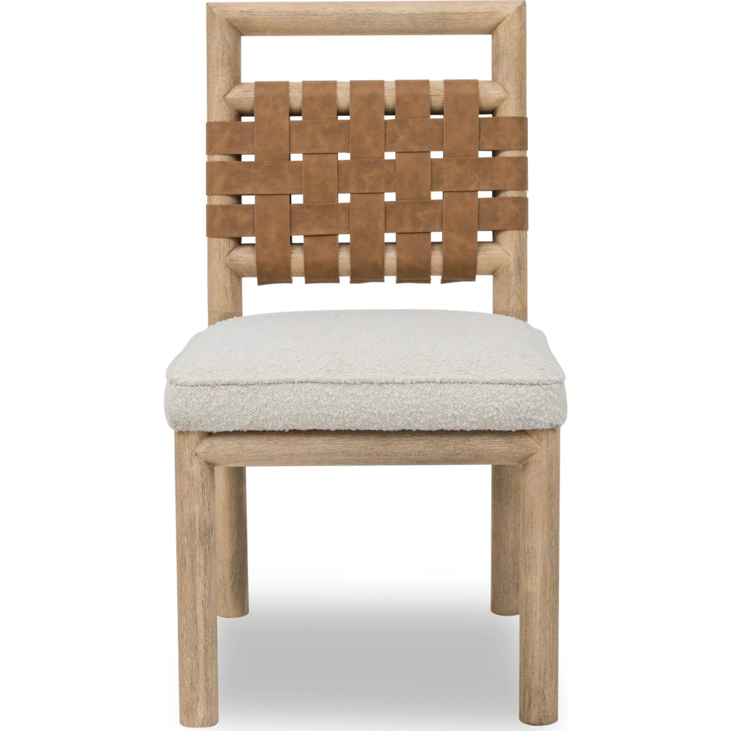 Dorsey 6-Piece Contemporary Dining Set – Table, 4 Chairs & Bench, Light Brown Finish by Modus Furniture