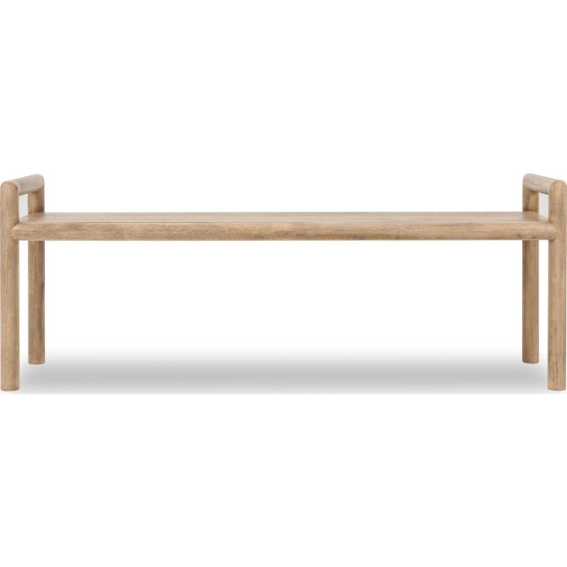 Dorsey 6-Piece Contemporary Dining Set – Table, 4 Chairs & Bench, Light Brown Finish by Modus Furniture