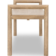 Dorsey 6-Piece Contemporary Dining Set – Table, 4 Chairs & Bench, Light Brown Finish by Modus Furniture