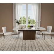 Conway 7-Piece Contemporary Dining Set – Table & 6 Chairs, Vintner Bronze Finish by Modus Furniture