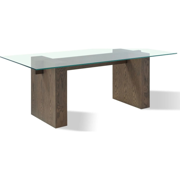 Oakland 6-Piece Contemporary Dining Set – Table, 4 Chairs & Bench, Brunette Finish by Modus Furniture
