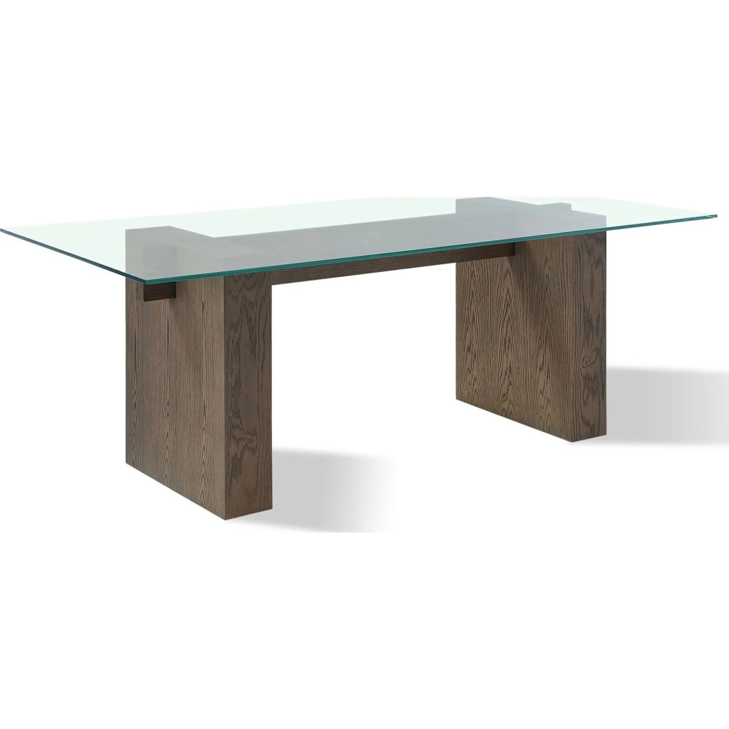 Oakland 6-Piece Contemporary Dining Set – Table, 4 Chairs & Bench, Brunette Finish by Modus Furniture